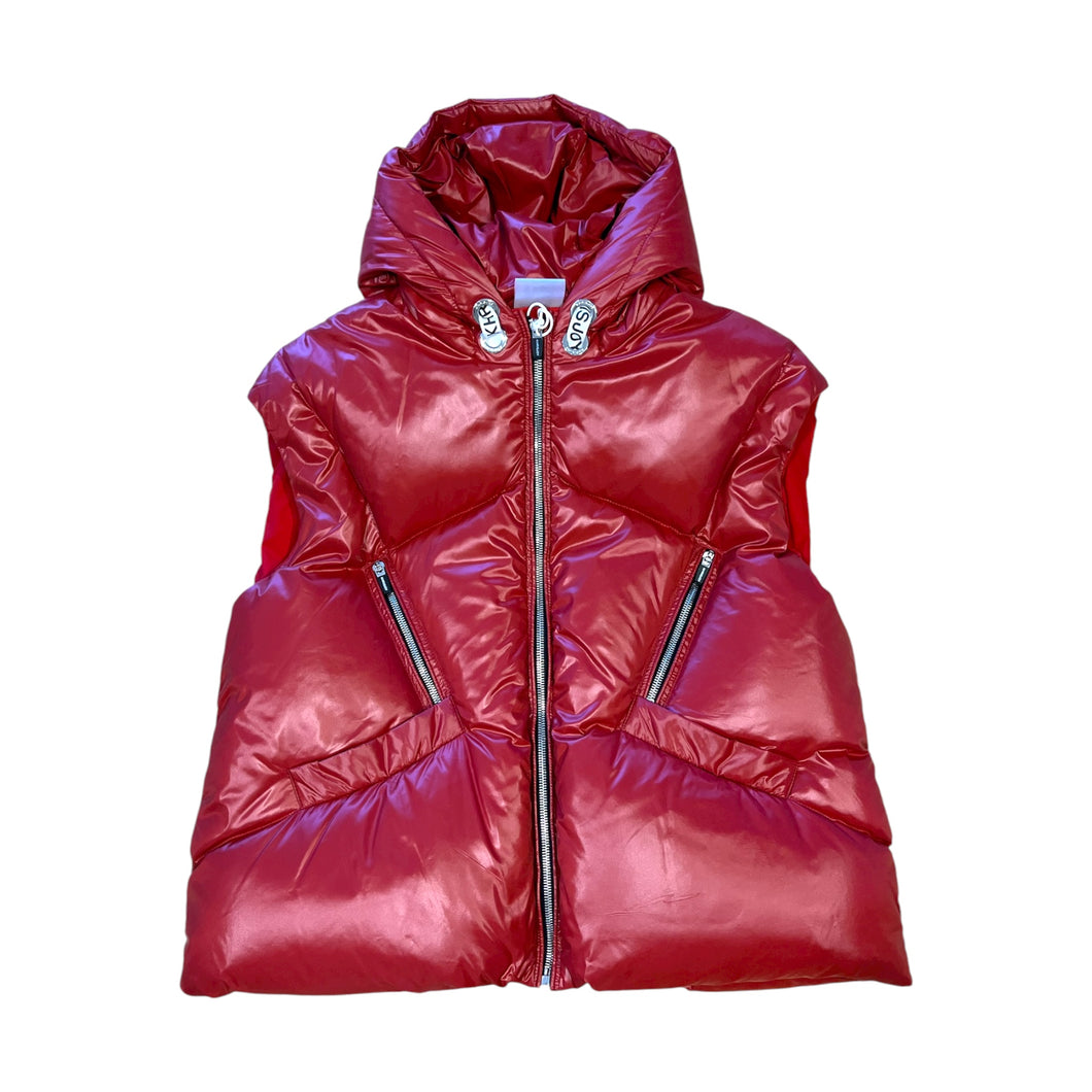 Bomber smanicato bordeaux