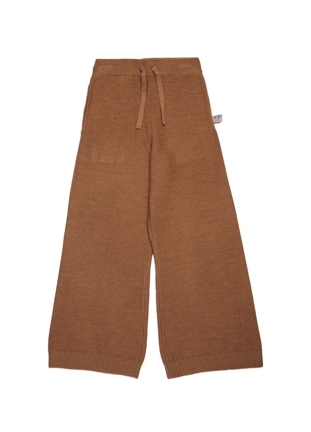 Pantaloni in maglia misto lana