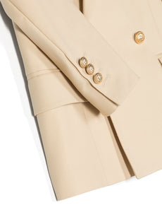 Blazer a doppiopetto beige