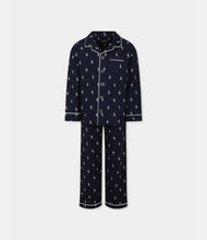 Carica l'immagine nel visualizzatore di Gallery, Set pigiama blu navy
