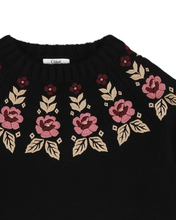 Carica l'immagine nel visualizzatore di Gallery, Maglione nero con ricami
