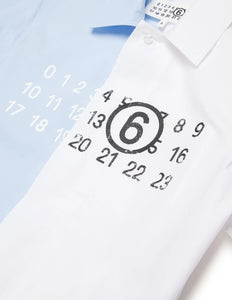 Camicia numbers bicolore