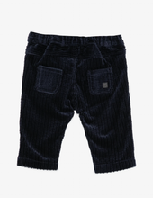 Carica l'immagine nel visualizzatore di Gallery, Pantaloni blu in velluto a coste
