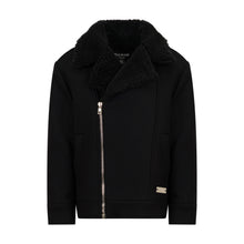 Carica l'immagine nel visualizzatore di Gallery, Cappotto nero con zip

