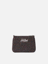 Carica l'immagine nel visualizzatore di Gallery, BORSA A SPALLA PARISIENNE MINI TWEED NERA
