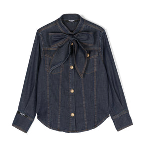 Camicia in denim con bottoni