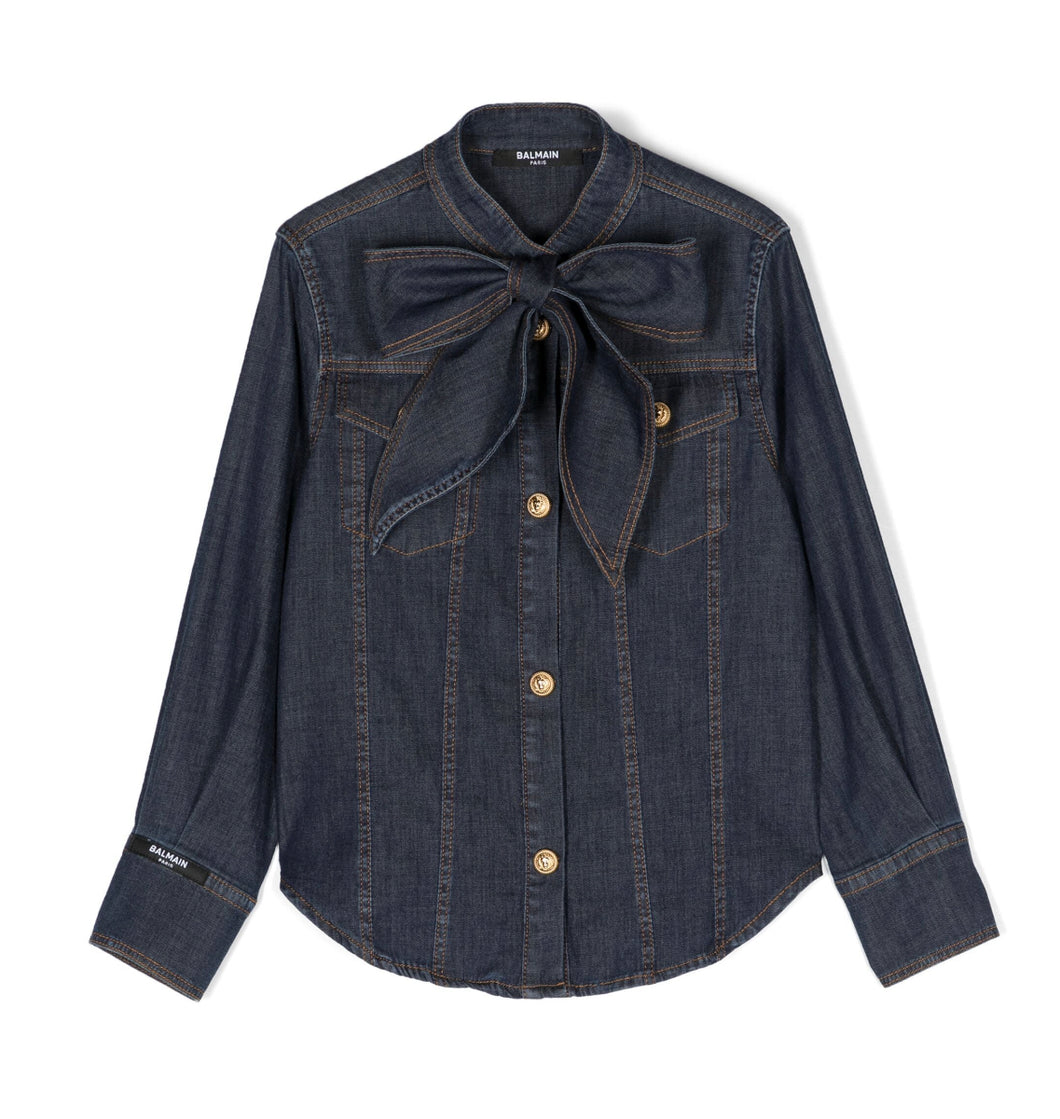 Camicia in denim con bottoni