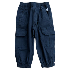 Pantaloni cargo blu in cotone