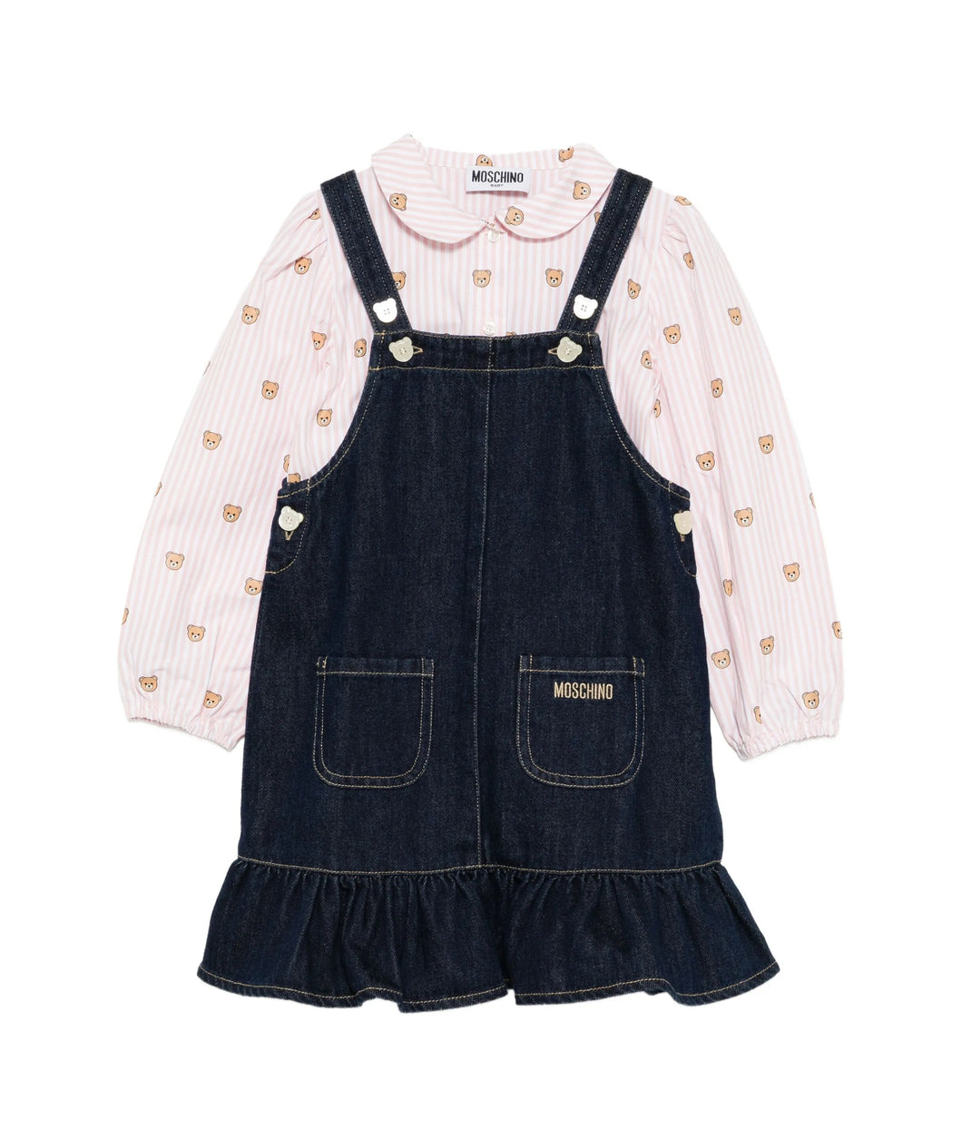 Abito a salopette in denim