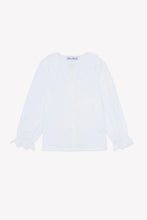 Carica l'immagine nel visualizzatore di Gallery, Camicia bambina in cotone con colletto volante
