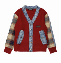 Carica l'immagine nel visualizzatore di Gallery, Cardigan con inserti unisex
