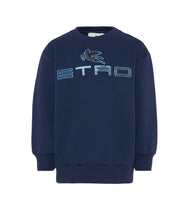 Carica l'immagine nel visualizzatore di Gallery, Felpa girocollo blu unisex
