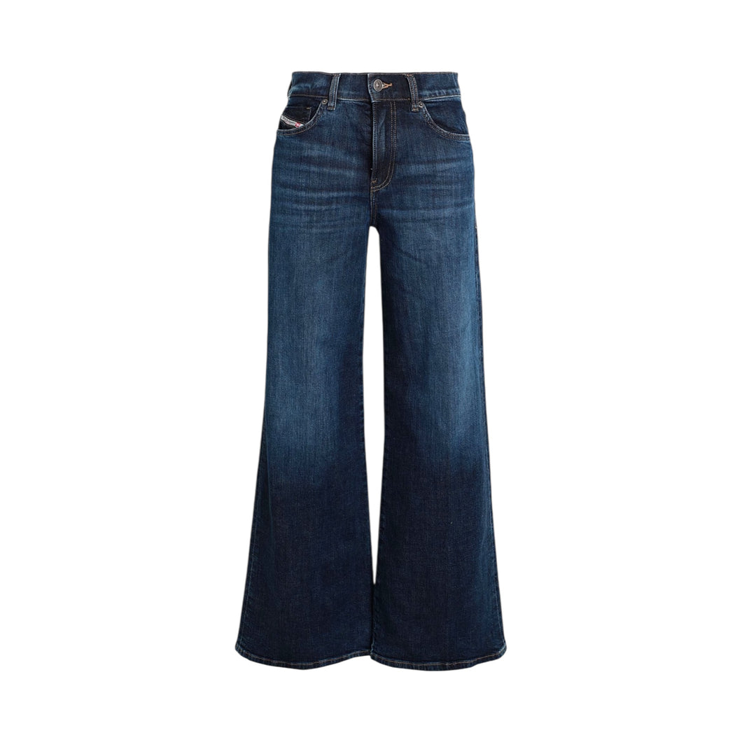 Jeans a palazzo blu