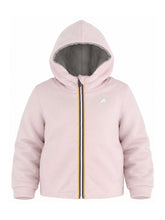 Carica l'immagine nel visualizzatore di Gallery, GIACCA PER BAMBINA K WAY KIDS ROSA P. DEVA REVERSIBILE CON CAPPUCCIO
