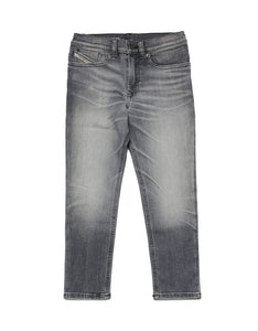 Jeans grigio elasticizzato