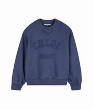 Carica l'immagine nel visualizzatore di Gallery, Felpa blu con logo
