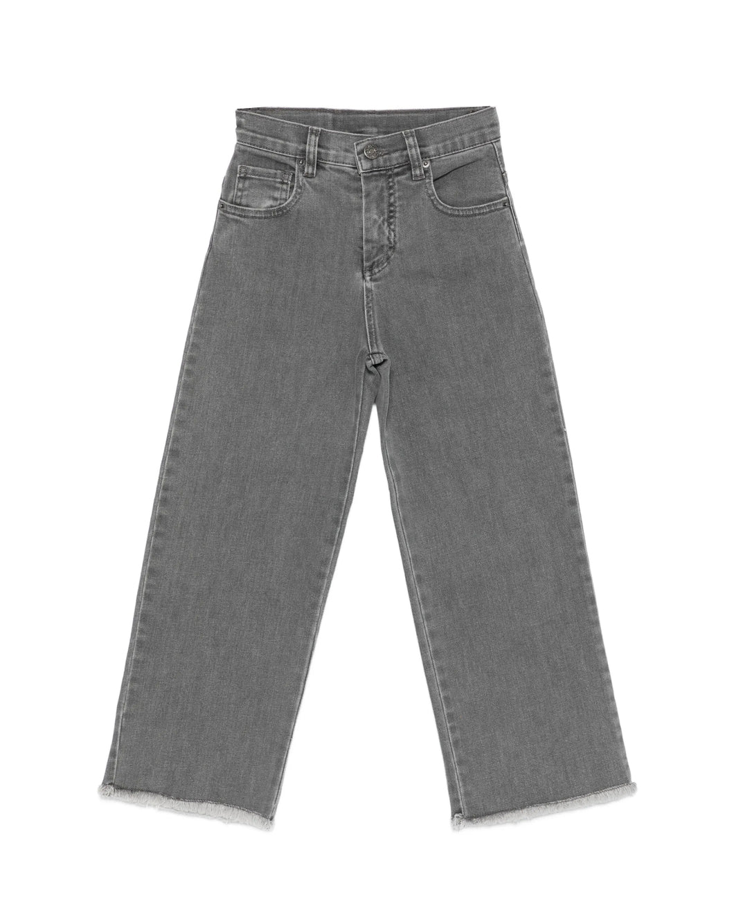 Jeans con orlo sfrangiato