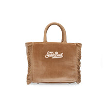 Carica l&#39;immagine nel visualizzatore di Gallery, Borsa vanity mini in velluto beige
