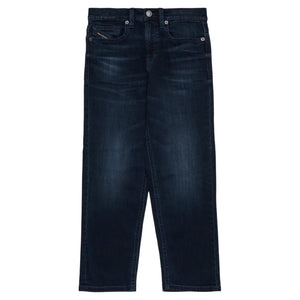 Jeans relaxed blu-nero sfumato - D-Maki