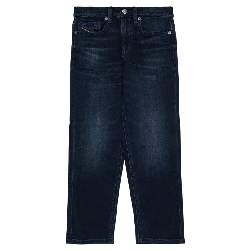 Jeans relaxed blu-nero sfumato - D-Maki