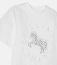 Carica l'immagine nel visualizzatore di Gallery, T-shirt girocollo con borchie argento
