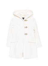 Carica l'immagine nel visualizzatore di Gallery, Cappotto con cappuccio e chiusura con olivetta
