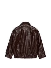 Carica l'immagine nel visualizzatore di Gallery, Giacca biker marrone
