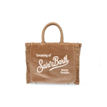 Carica l&#39;immagine nel visualizzatore di Gallery, Borsa vanity mini in velluto beige
