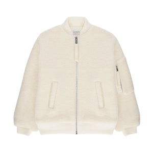 BOMBER OVERSIZE IN LANA BOUCLÉ
