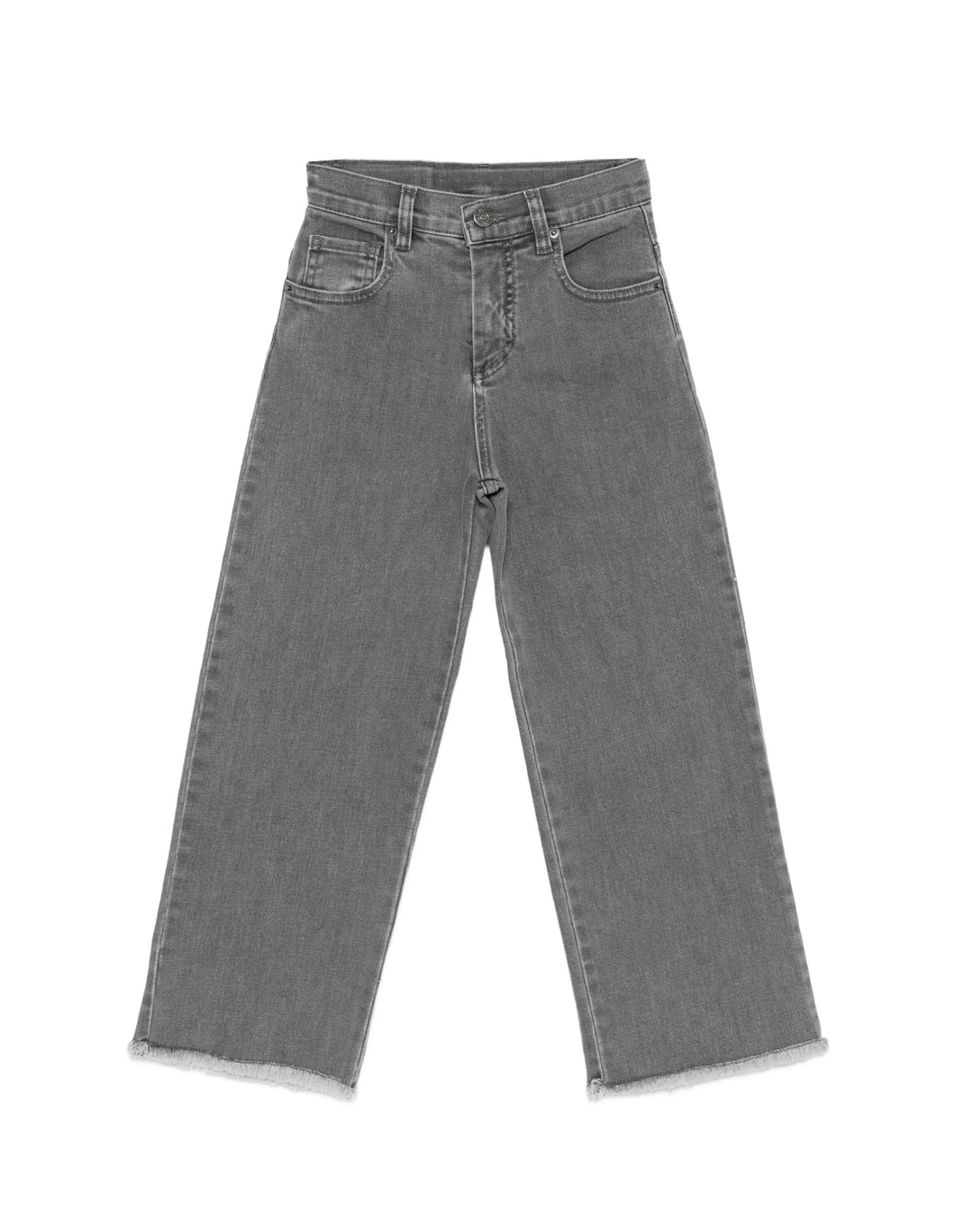 Jeans con orlo sfrangiato