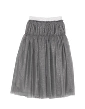 Carica l&#39;immagine nel visualizzatore di Gallery, Gonna grigia in tulle con glitter
