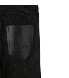 Denim pants black