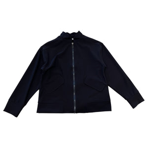 Giacca tecnica blu con zip