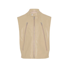 Carica l'immagine nel visualizzatore di Gallery, Gilet beige smanicato
