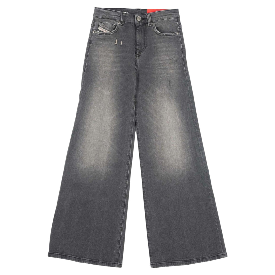 Jeans grigio a palazzo