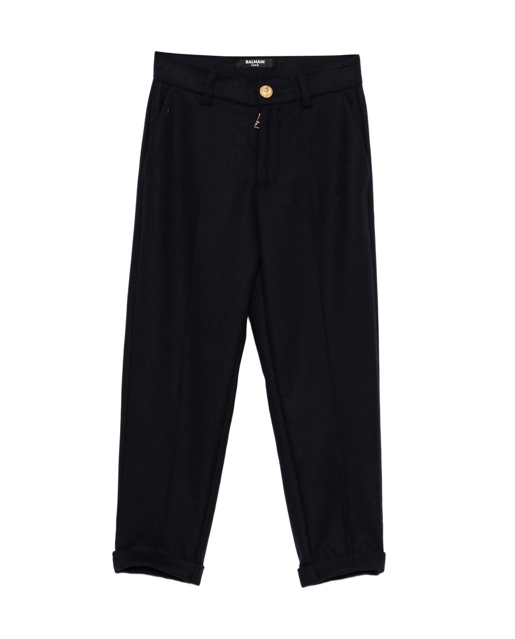 Pantaloni blu in lana