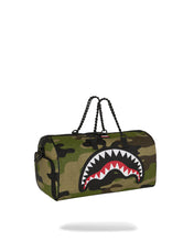Carica l&#39;immagine nel visualizzatore di Gallery, Borsa da viaggio WOODLAND CAMO CHECK CHAIN DUFFLE
