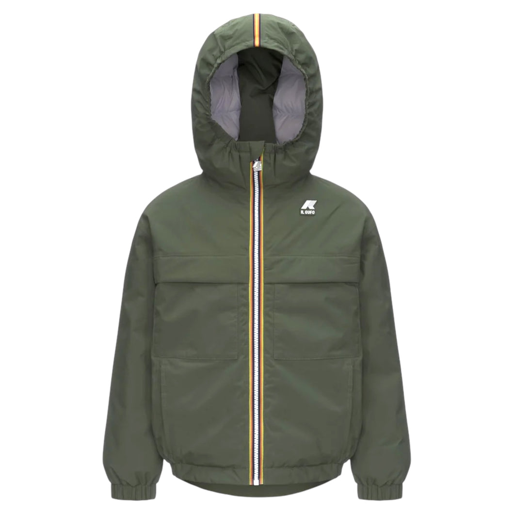 Giubbino diegue verde K-WAY X IL GUFO