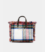 Carica l'immagine nel visualizzatore di Gallery, Borsa vanity mini tartan in lana
