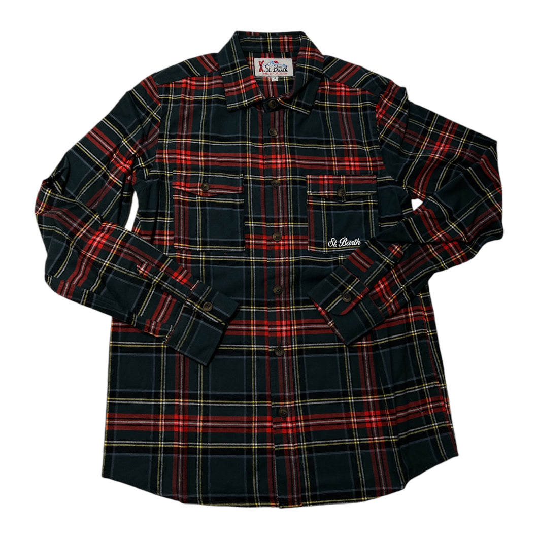 Camicia scozzese flannel Snoopy ski tartan