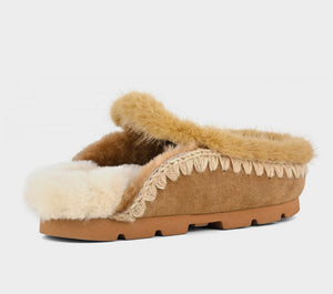 Slippers Winter bio fur trim