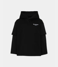 Carica l'immagine nel visualizzatore di Gallery, T-shirt manica lunga con cappuccio
