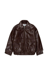 Carica l'immagine nel visualizzatore di Gallery, Giacca biker marrone
