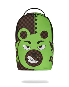 ZAINO SPRAYGROUND GREEN BEAR FACE