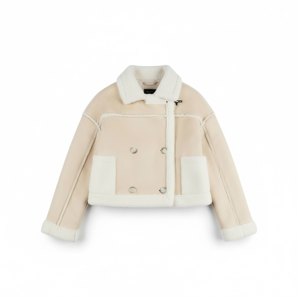 Giubbotto effetto shearling