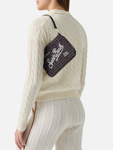Carica l'immagine nel visualizzatore di Gallery, BORSA A SPALLA PARISIENNE MINI TWEED NERA
