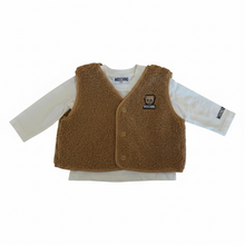 Carica l'immagine nel visualizzatore di Gallery, Completo due pezzi neonato in teddy con t-shirt
