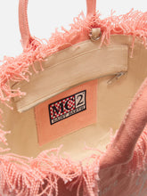 Carica l'immagine nel visualizzatore di Gallery, BORSA COLETTE ARANCIONE IN CANVAS CON FRANGE
