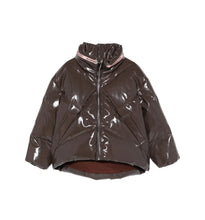 Carica l&#39;immagine nel visualizzatore di Gallery, Bomber cioccolato in vinile
