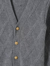 Carica l'immagine nel visualizzatore di Gallery, Cardigan in cashmere a rombi
